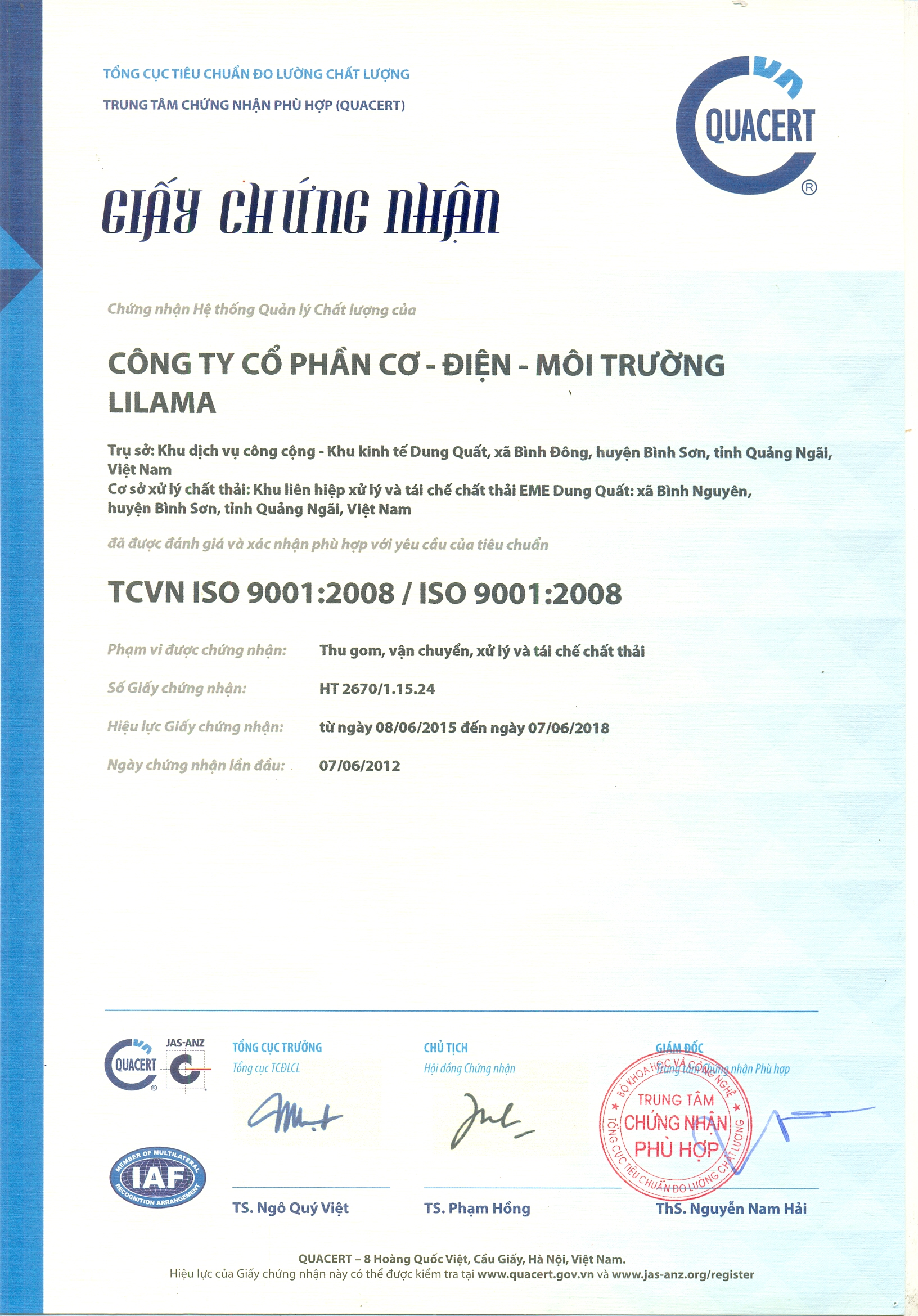 Hệ thống quản lý chất lượng ISO9000